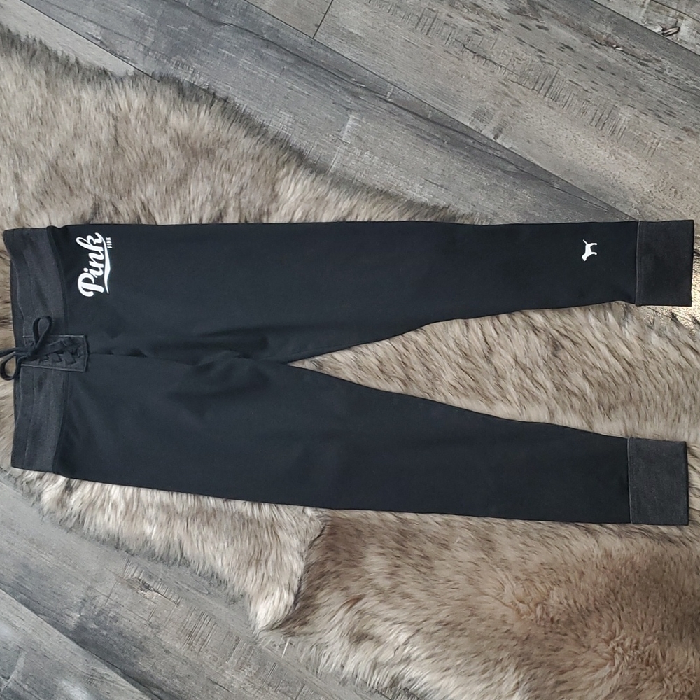 VS PINK Lace Up Leggings